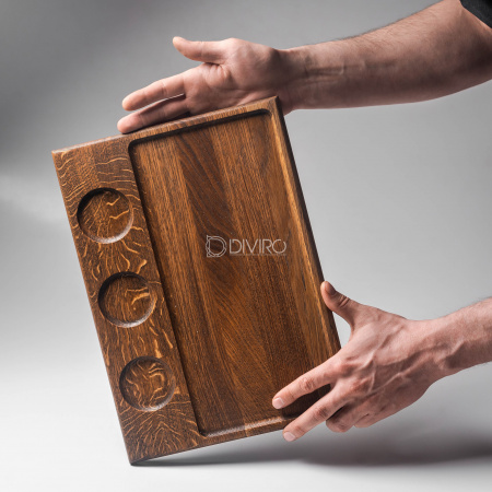 Доска для стейка с 3 отделениями под соусницы от мастерской DIVIRO
